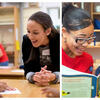 Jumpstart volunteers reading with students